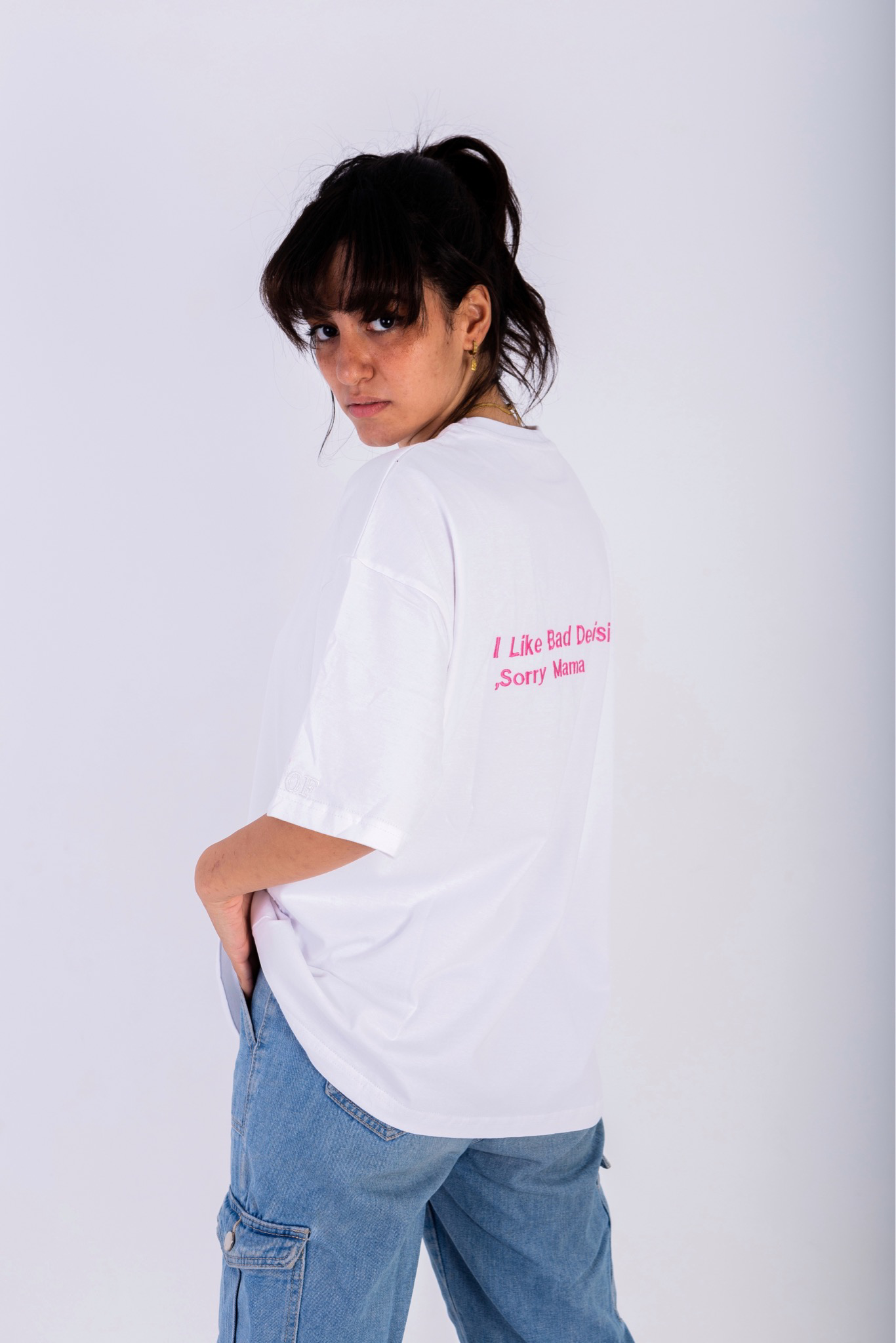 ‘I LIKE BAD DECISIONS SORRY MAMA’ Oversized T-shirt