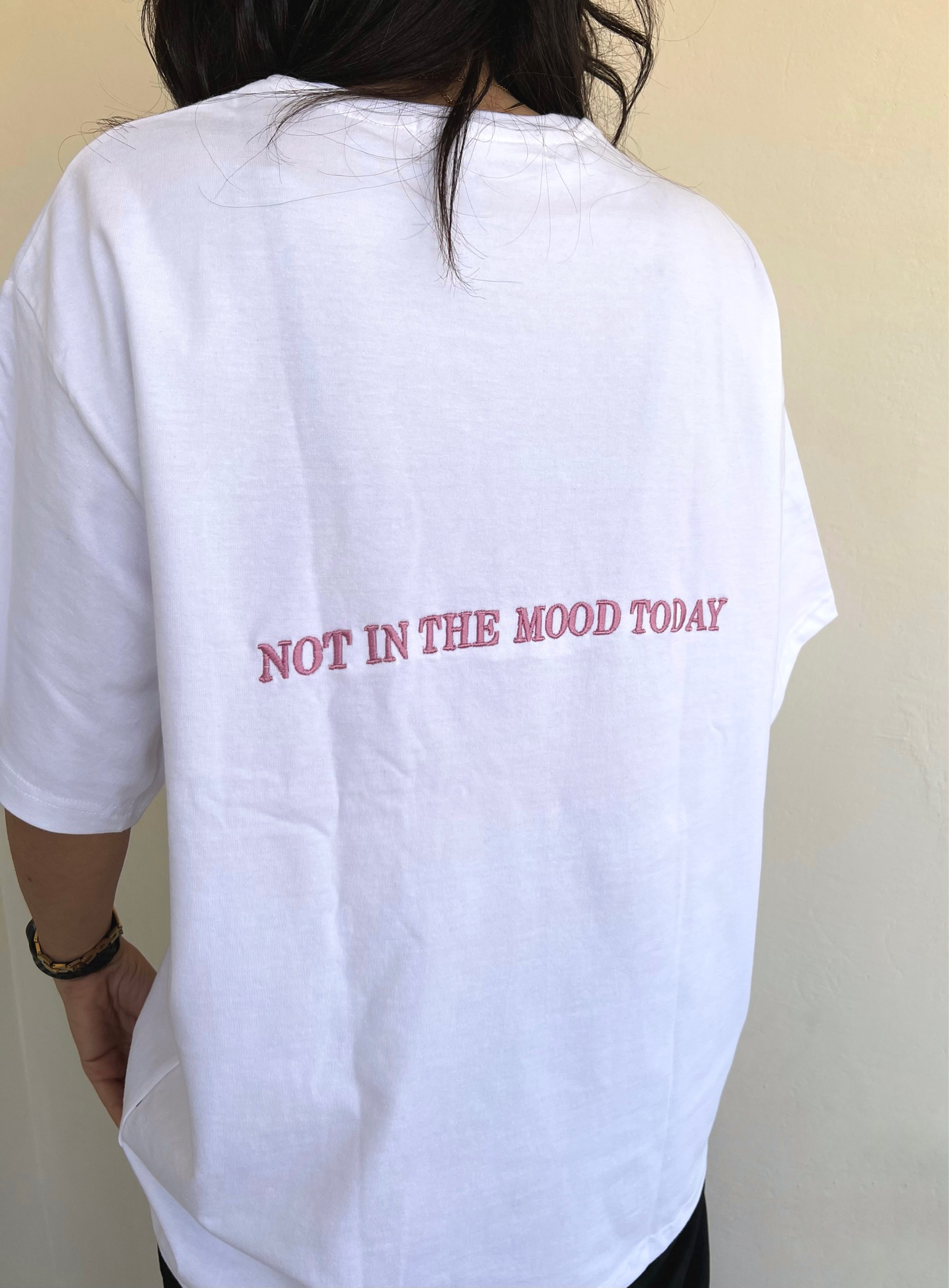 ‘NOT IN THE MOOD TODAY’oversized T-shirt