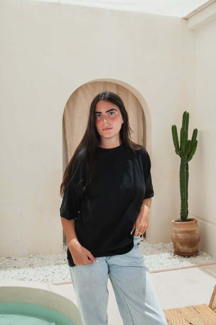 "Not in the mood today" Black OVERSIZED T-shirt